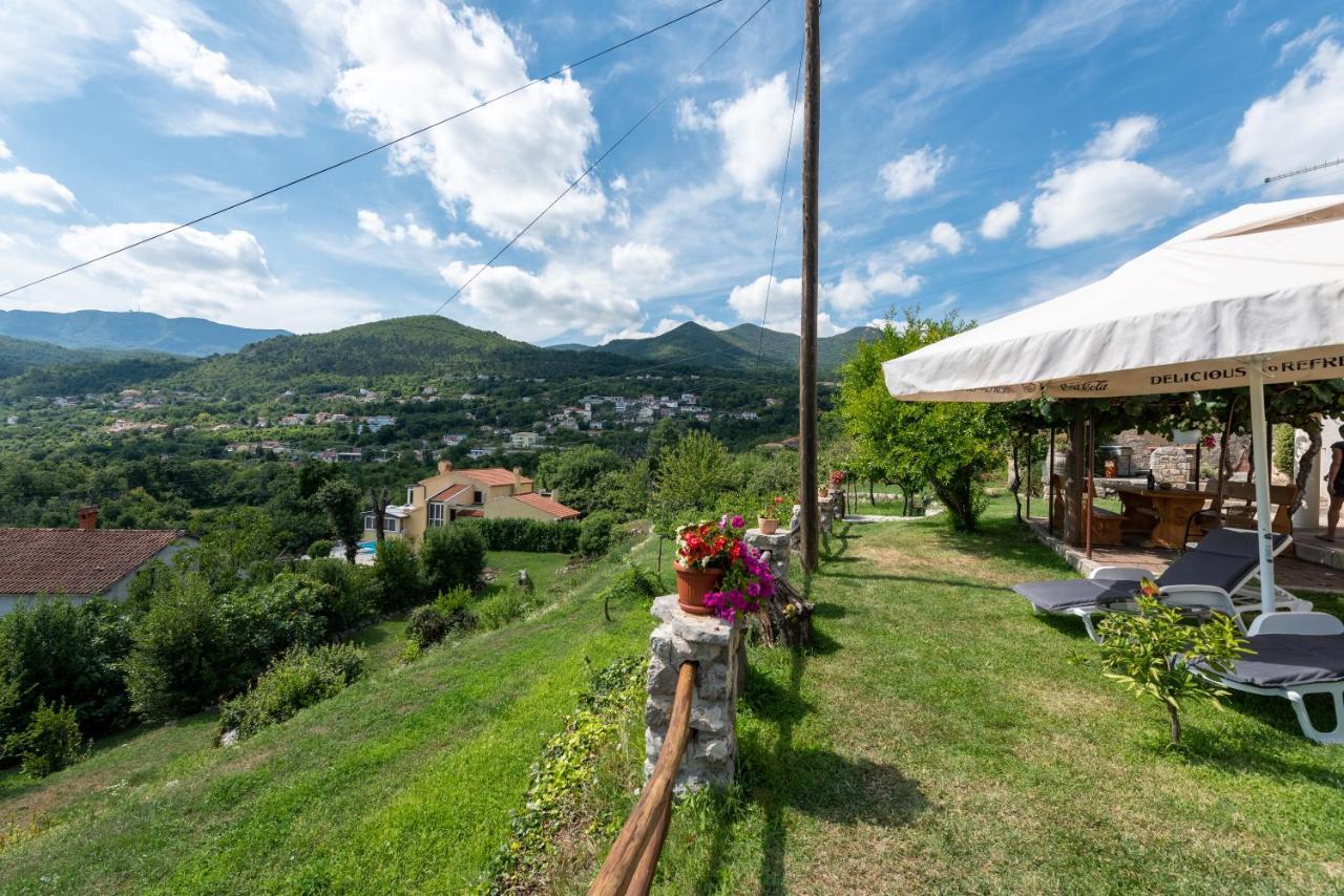 Sea View Apartment With Garden Near Opatija Veprinac Exteriör bild