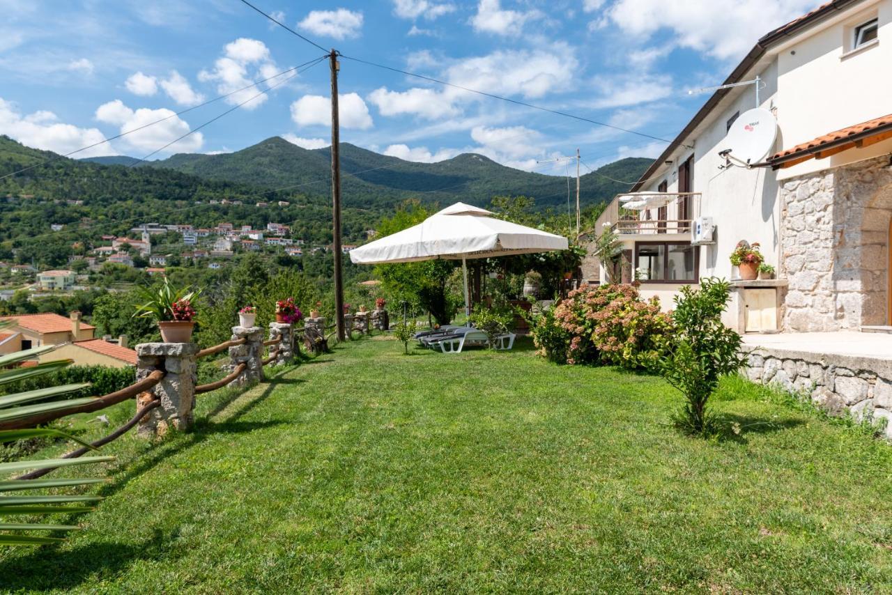 Sea View Apartment With Garden Near Opatija Veprinac Exteriör bild