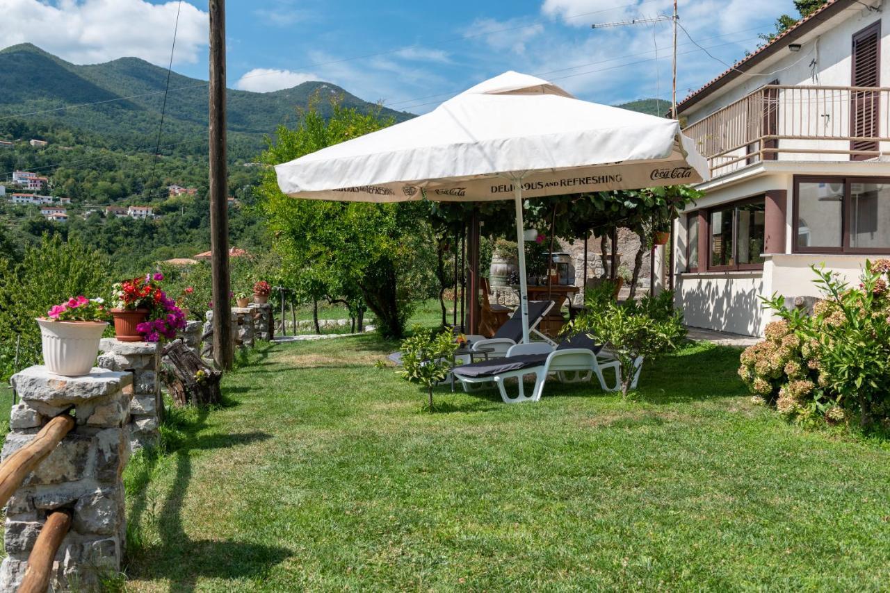 Sea View Apartment With Garden Near Opatija Veprinac Exteriör bild