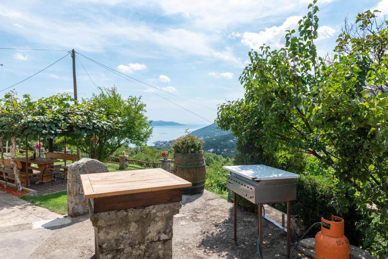 Sea View Apartment With Garden Near Opatija Veprinac Exteriör bild