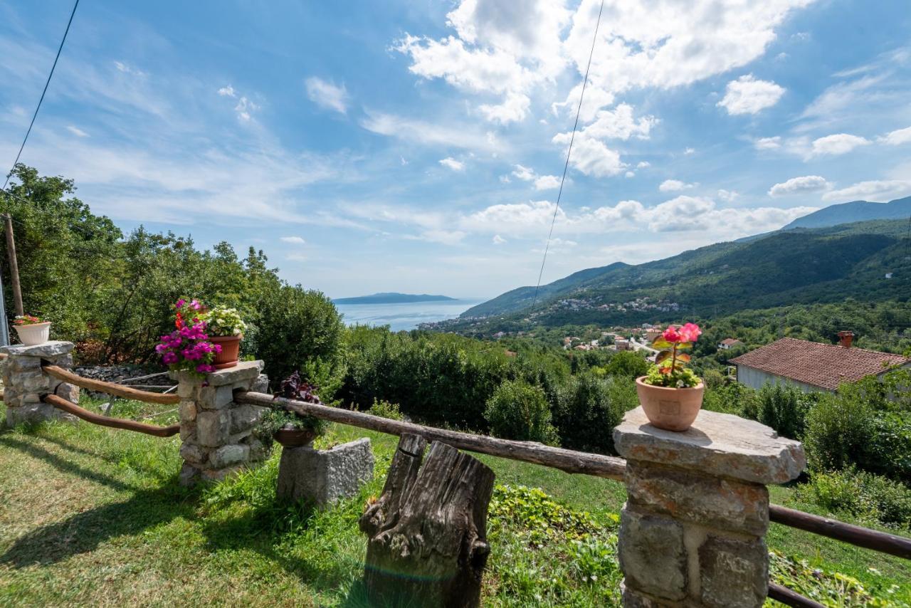 Sea View Apartment With Garden Near Opatija Veprinac Exteriör bild