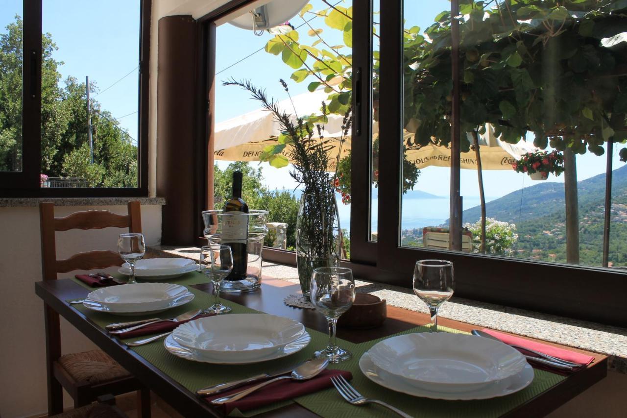Sea View Apartment With Garden Near Opatija Veprinac Exteriör bild
